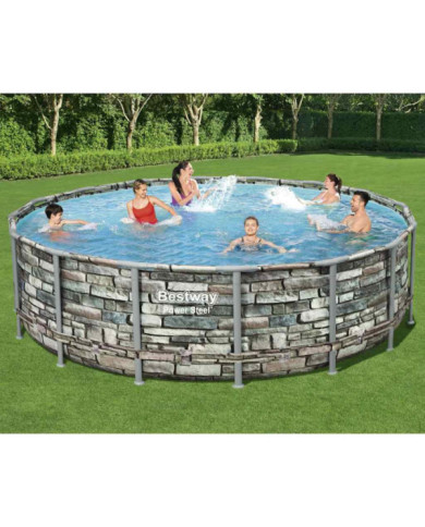 Bestway Ensemble de piscine Power Steel 488x122 cm | Mobilier & Déco