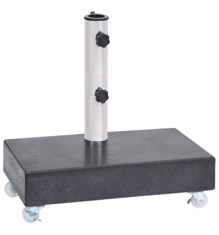 Socle de parasol Noir 45x25x8 cm Granite | Mobilier & Déco