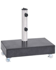Socle de parasol Noir 45x25x8 cm Granite | Mobilier & Déco