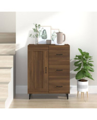 Buffet Chêne marron 69,5x34x90 cm Bois d'ingénierie | Mobilier & Déco