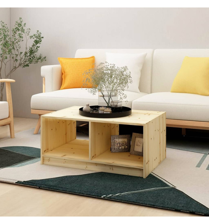 Table basse 75x50x33,5 cm bois de sapin massif | Mobilier & Déco