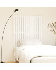 Tête de lit murale Blanc 95,5x3x110 cm Bois massif de pin | Mobilier & Déco