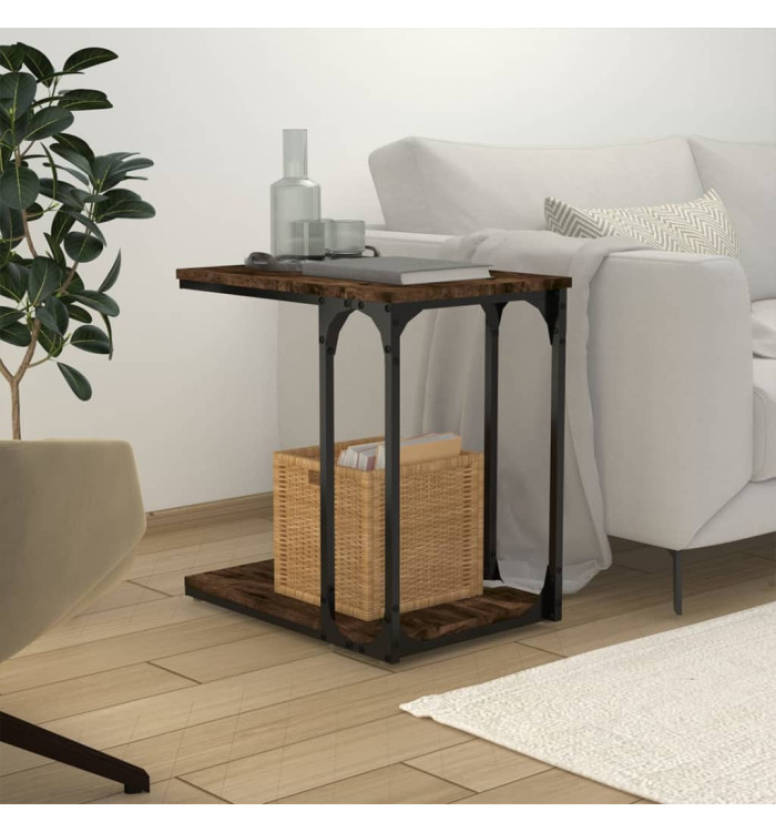 Table d'appoint Chêne fumé 50x35x52 cm Bois d'ingénierie | Mobilier & Déco