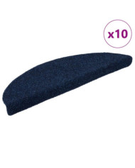 Tapis autoadhésifs 10 pcs Bleu marine 56x17x3 cm Aiguilleté | Mobilier & Déco