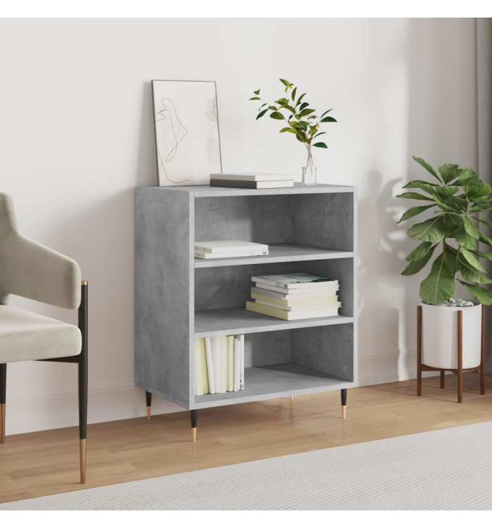 Buffet gris béton 57x35x70 cm bois d'ingénierie | Mobilier & Déco