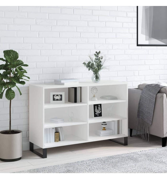 Buffet blanc 103,5x35x70 cm bois d'ingénierie | Mobilier & Déco