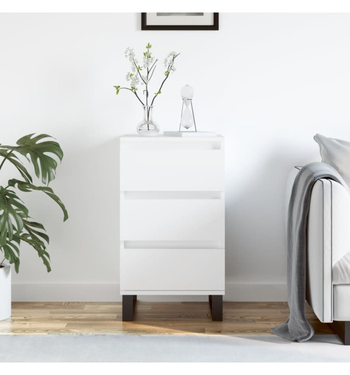 Buffet blanc 40x35x70 cm bois d’ingénierie | Mobilier & Déco