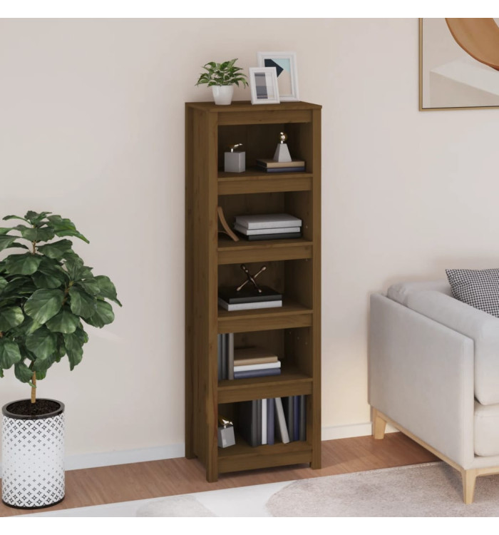 Bibliothèque Marron miel 50x35x154 cm Bois de pin massif | Mobilier & Déco