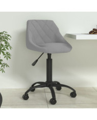 Chaise de salle à manger Gris clair Velours | Mobilier & Déco
