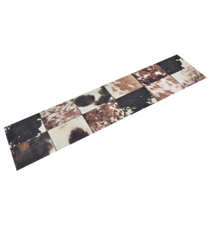 Tapis de cuisine lavable impression peau d'animal 60x300 cm | Mobilier & Déco
