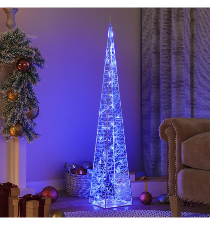 Cône lumineux décoratif à LED Acrylique Bleu 120 cm | Mobilier & Déco