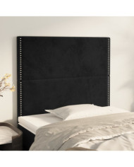 Têtes de lit 2 pcs Noir 100x5x78/88 cm Velours | Mobilier & Déco