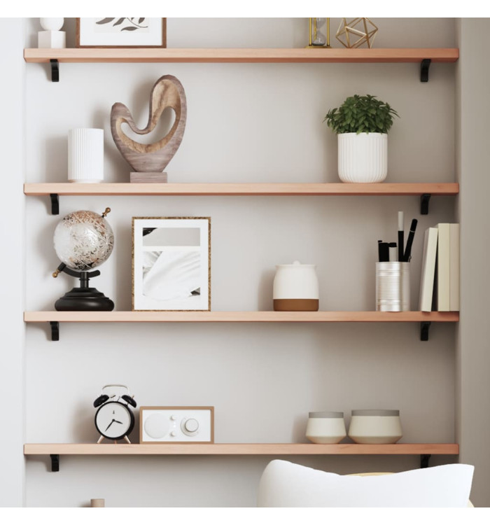 Étagère murale 100x10x2 cm bois de chêne massif non traité | Mobilier & Déco