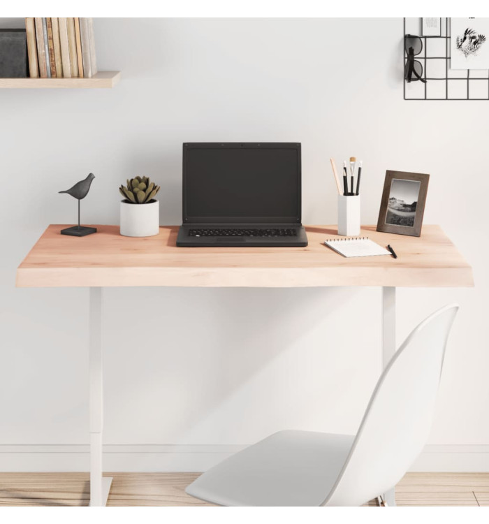 Dessus de table bois massif non traité bordure assortie | Mobilier & Déco