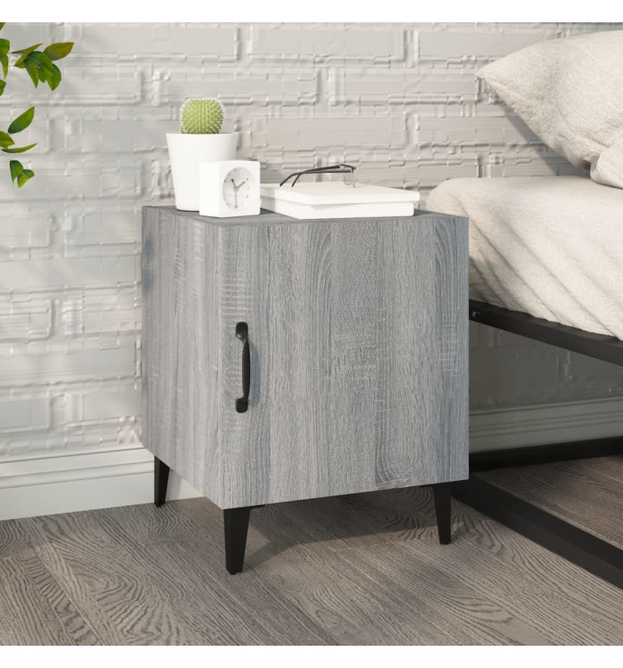 Table de chevet Sonoma gris Bois d'ingénierie | Mobilier & Déco