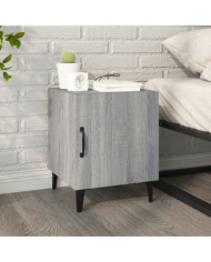 Table de chevet Sonoma gris Bois d'ingénierie | Mobilier & Déco