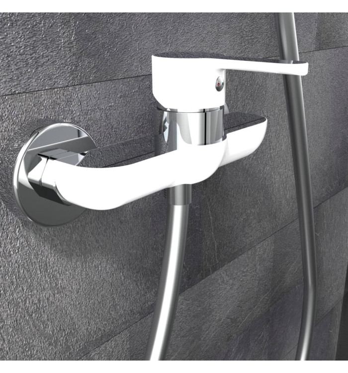 EISL Mitigeur de douche DIZIANI blanc-chrome | Mobilier & Déco