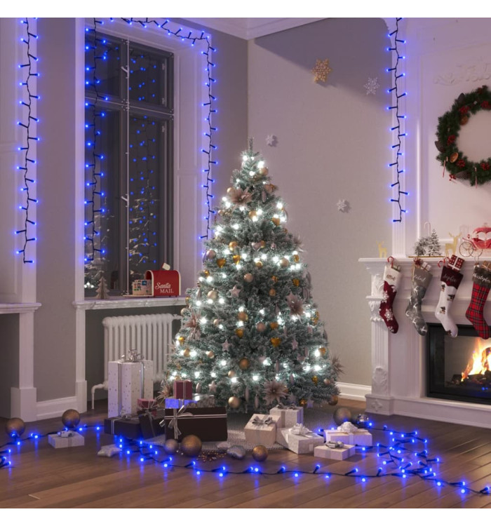 Guirlande à LED compacte avec 3000 LED Bleues 65 m PVC | Mobilier & Déco