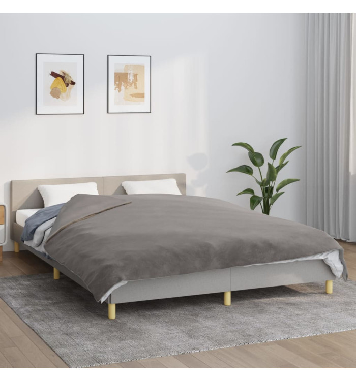 Couverture lestée avec housse Gris 200x220 cm 9 kg Tissu | Mobilier & Déco