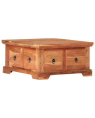 Table basse 66x70x35 cm Bois solide d'acacia | Mobilier & Déco