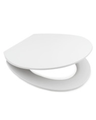 RIDDER Siège de toilette à fermeture en douceur Memphis blanc mat | Mobilier & Déco