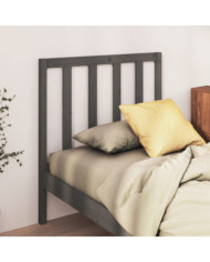 Tête de lit Gris 96x4x100 cm Bois massif de pin | Mobilier & Déco