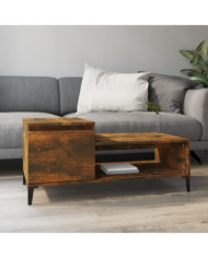 Table basse Chêne fumé 100x50x45 cm Bois d'ingénierie | Mobilier & Déco