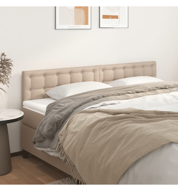 Têtes de lit 2 pcs Cappuccino 100x5x78/88 cm Similicuir | Mobilier & Déco