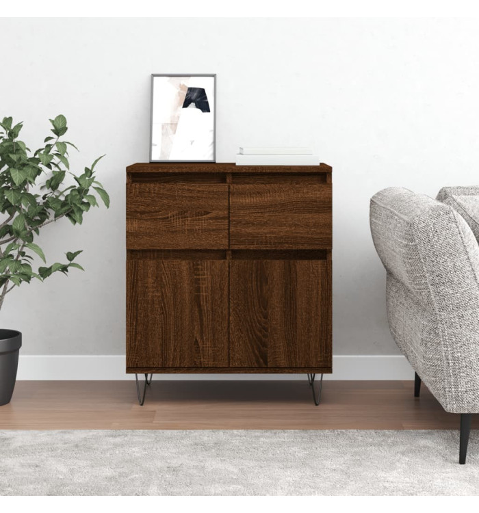 Buffet Chêne marron 60x35x70 cm Bois d'ingénierie | Mobilier & Déco