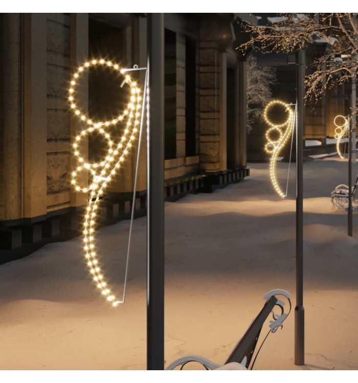 Guirlandes lumineuses en forme de boule 4 pcs Blanc chaud | Mobilier & Déco