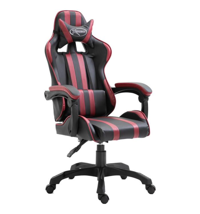Chaise de jeu Rouge bordeaux Similicuir | Mobilier & Déco