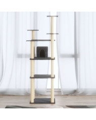 Arbre à chat avec griffoirs en sisal Gris foncé 171 cm | Mobilier & Déco