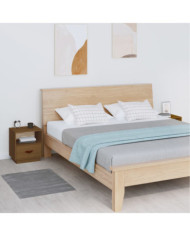 Tables de chevet 2pcs Marron miel 40x34x45cm Bois de pin massif | Mobilier & Déco