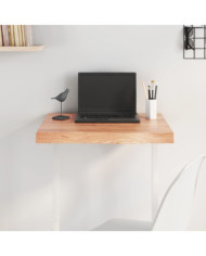 Dessus de table marron clair bois chêne massif traité | Mobilier & Déco