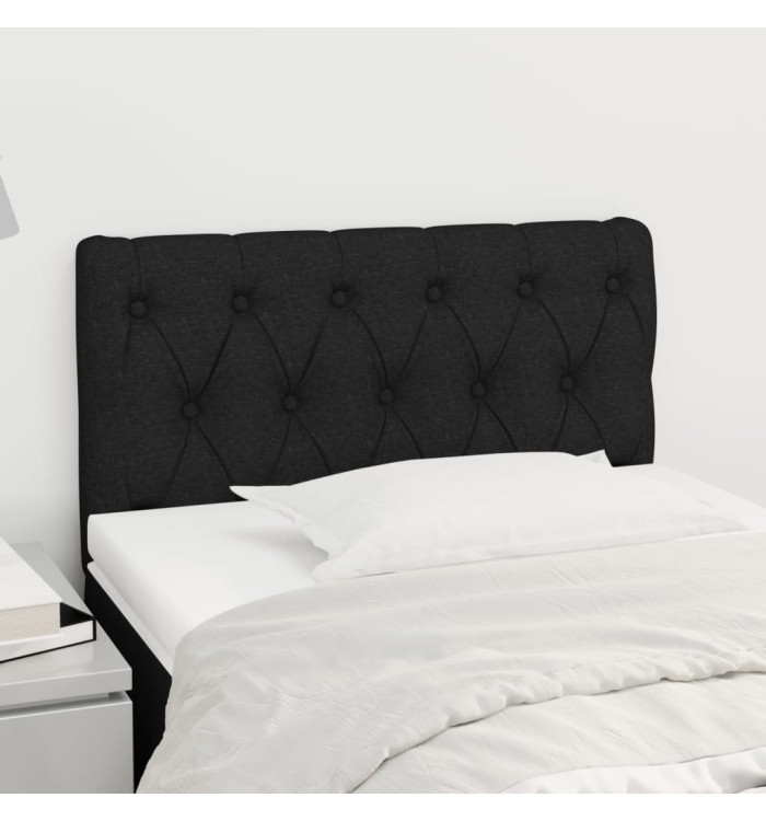 Tête de lit Noir 80x7x78/88 cm Tissu | Mobilier & Déco