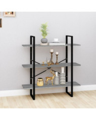 Bibliothèque Sonoma gris 100x30x105 cm Bois d'ingénierie | Mobilier & Déco
