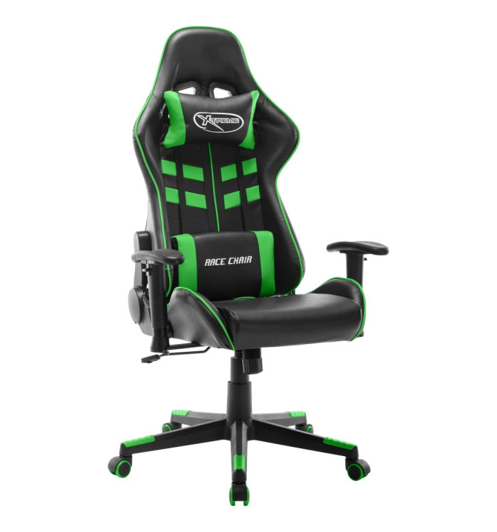 Chaise de jeu Noir et vert Cuir artificiel | Mobilier & Déco