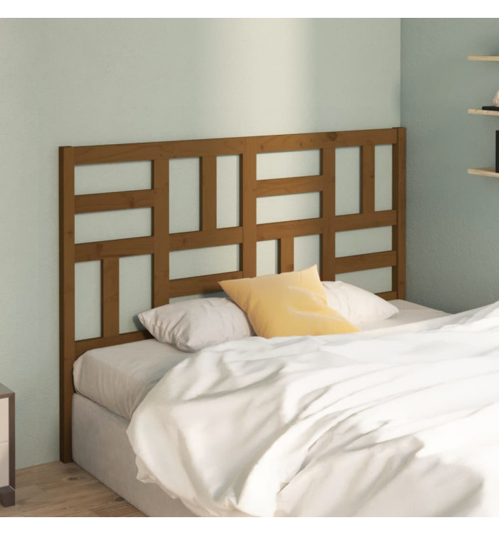 Tête de lit Marron miel 141x4x104 cm Bois massif de pin | Mobilier & Déco