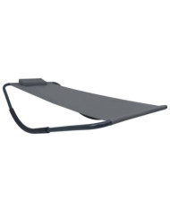 Lit de jardin Gris 200x90 cm Acier | Mobilier & Déco