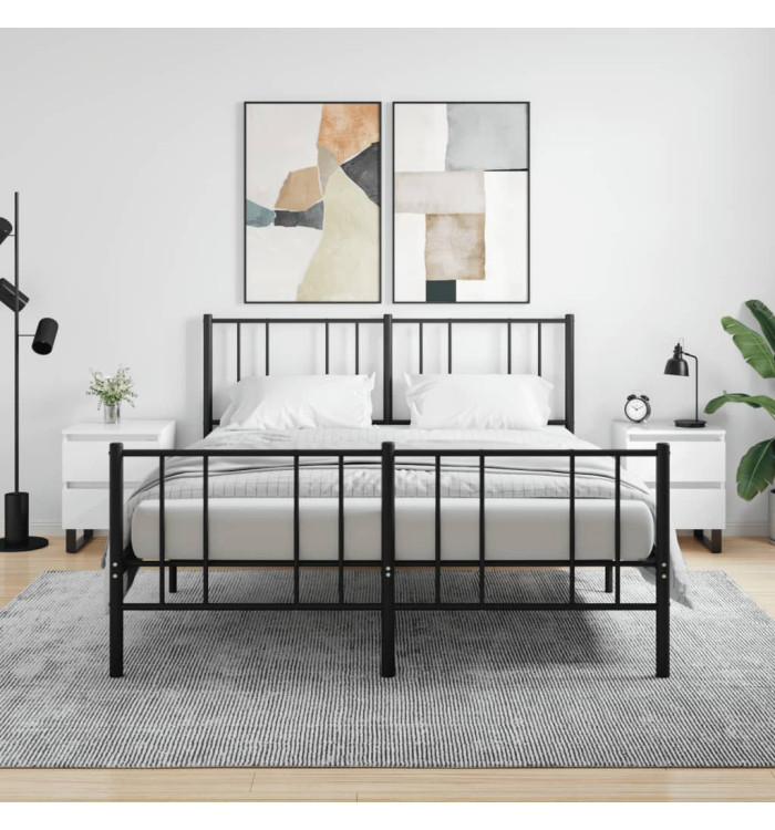 Tables de chevet 2 pcs blanc brillant 40x35x50 cm | Mobilier & Déco