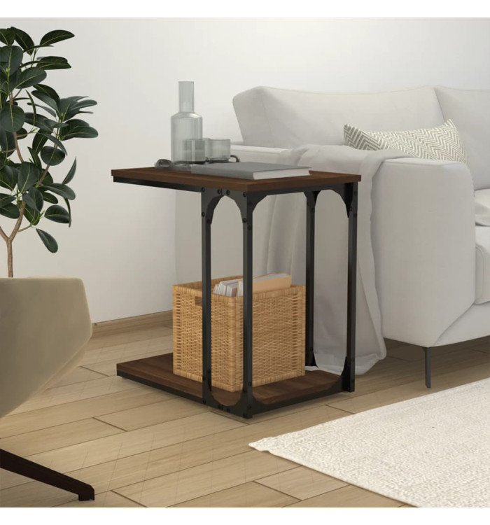 Table d'appoint Chêne marron 50x35x52 cm Bois d'ingénierie | Mobilier & Déco