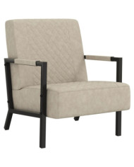 Fauteuil Gris clair Similicuir | Mobilier & Déco