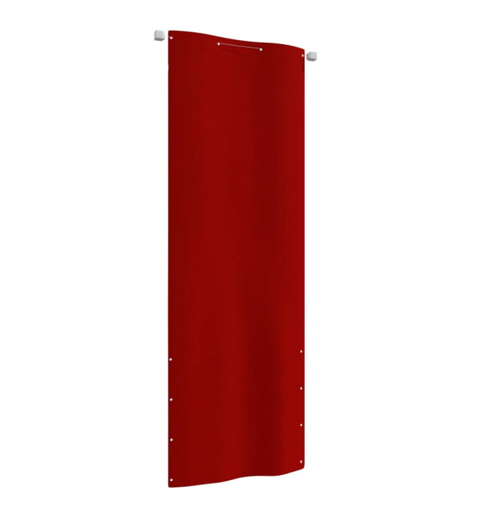 Écran de balcon Rouge 80x240 cm Tissu Oxford | Mobilier & Déco