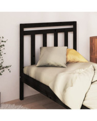 Tête de lit Noir 81x4x100 cm Bois massif de pin | Mobilier & Déco