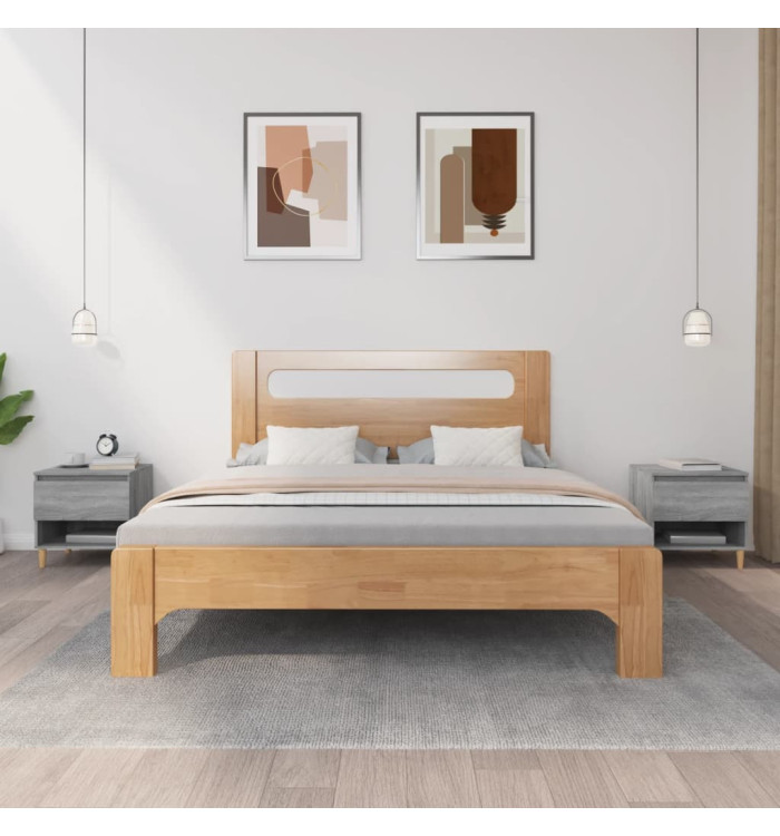 Tables de chevet 2 pcs Sonoma gris 50x46x50cm Bois d’ingénierie | Mobilier & Déco