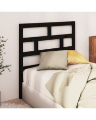 Tête de lit Noir 106x4x100 cm Bois massif de pin | Mobilier & Déco