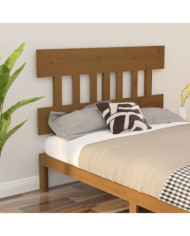 Tête de lit Marron miel 123,5x3x81 cm Bois massif de pin | Mobilier & Déco