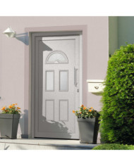 Porte d'entrée Blanc 88x208 cm | Mobilier & Déco