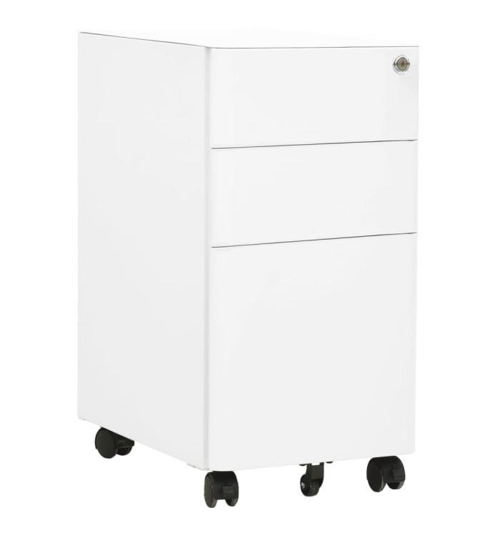 Classeur mobile Blanc 30x45x59 cm Acier | Mobilier & Déco