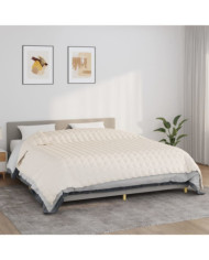 Couverture lestée Crème clair 235x290 cm 11 kg Tissu | Mobilier & Déco